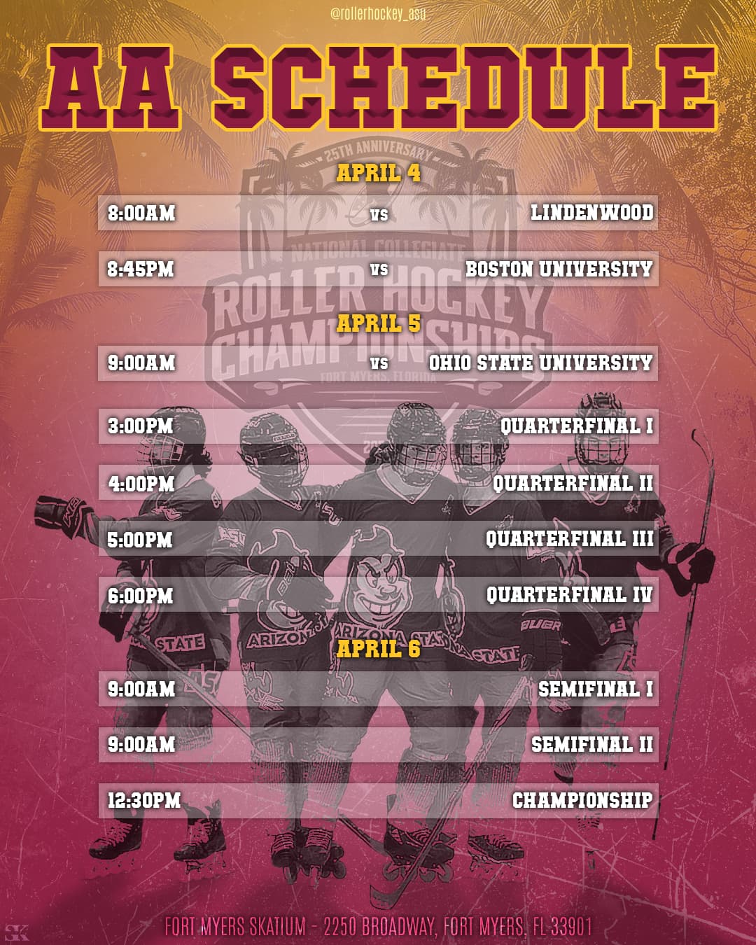 National Championship AA Schedule